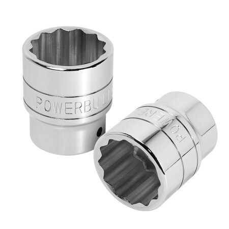 Powerbuilt 3/4" Dr. 12 Pt Standard Socket - SAE - 1-1/2" 643210